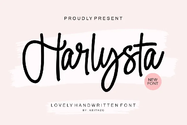 Harlysta font