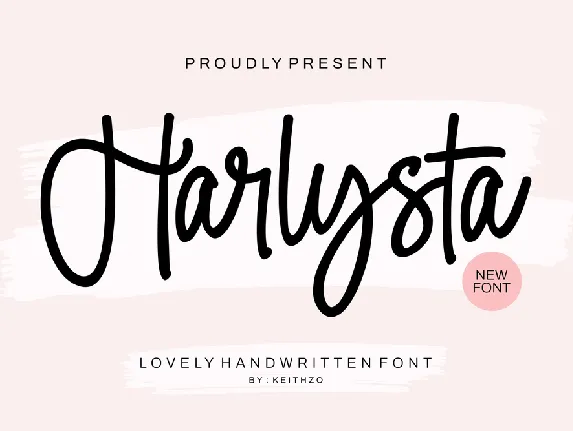 Harlysta font