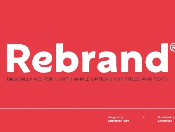 Rebrand Family font