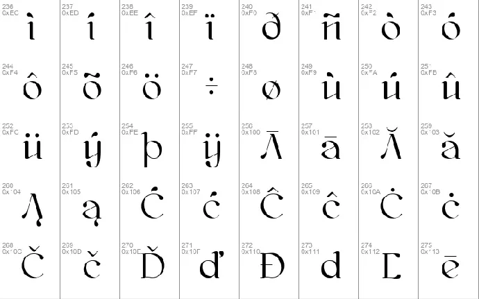 kawoszeh font