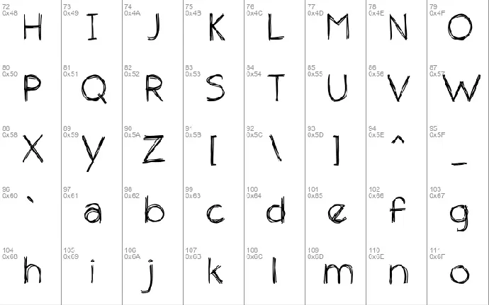 the unseen font