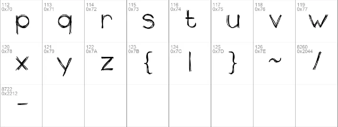 the unseen font