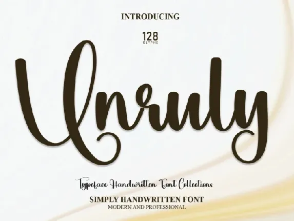 Unruly Script font