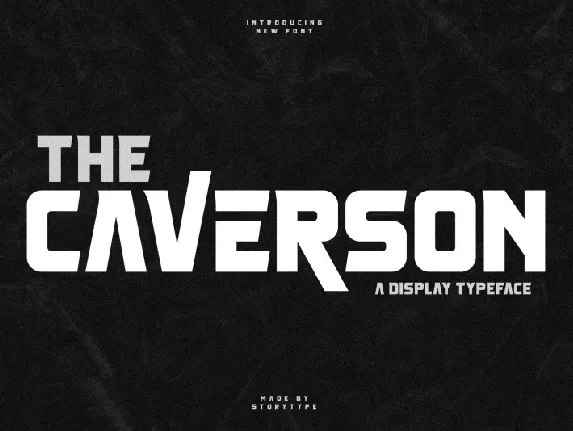 Caverson font