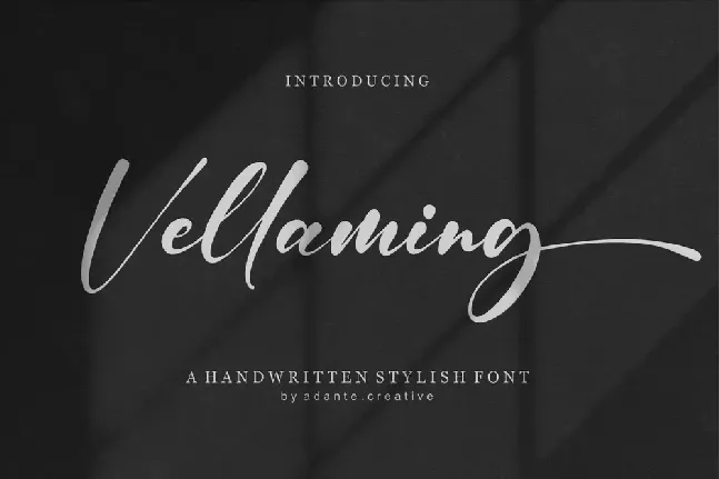 Vellaming font