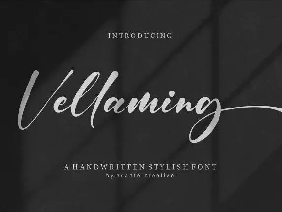 Vellaming font