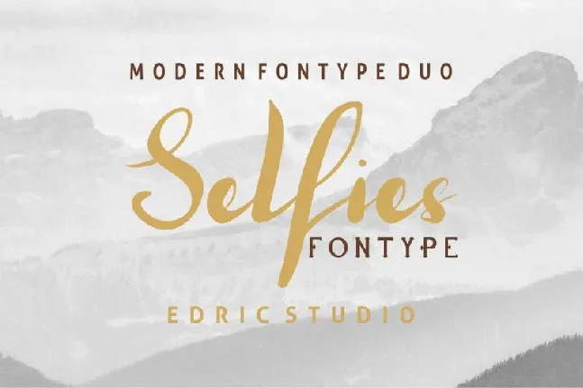 Selfies Duo font