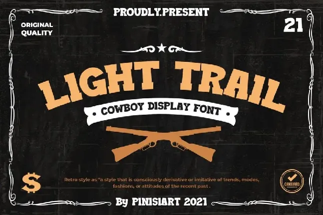 Light Trail font