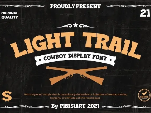 Light Trail font