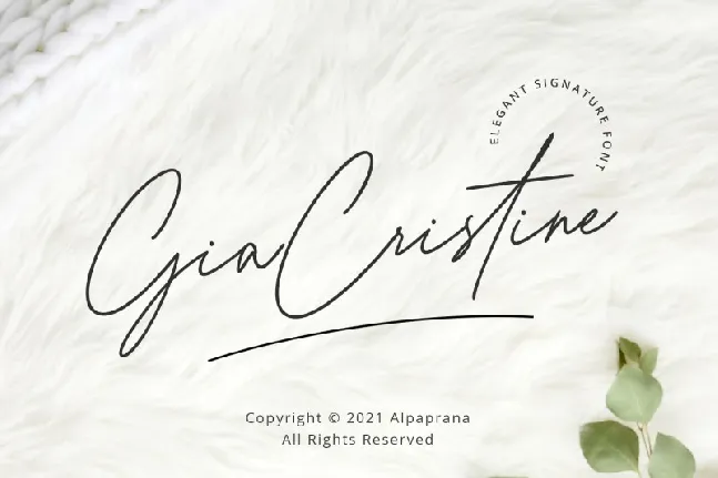 Gia Cristine font