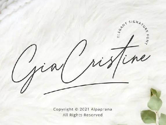 Gia Cristine font