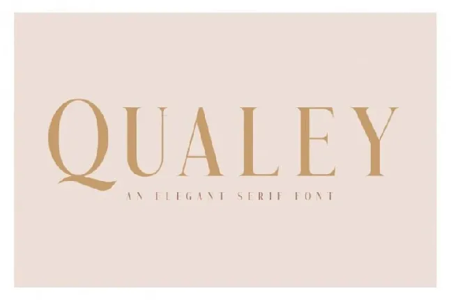 Qualey Elegant Serif font