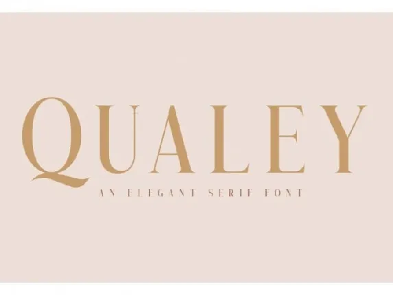 Qualey Elegant Serif font