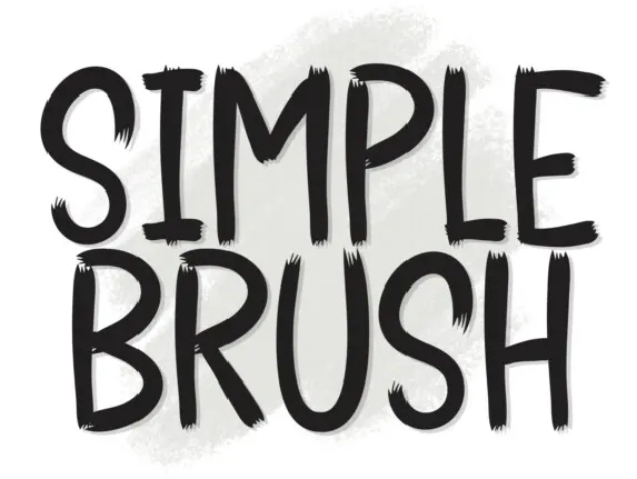 Simple Brush font