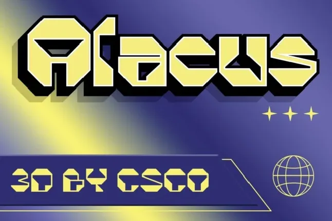 Alacus 3D font