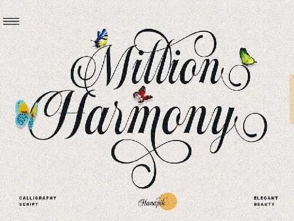 Million Harmony font