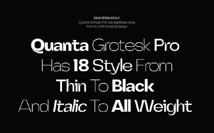 Quanta Grotesk Pro font