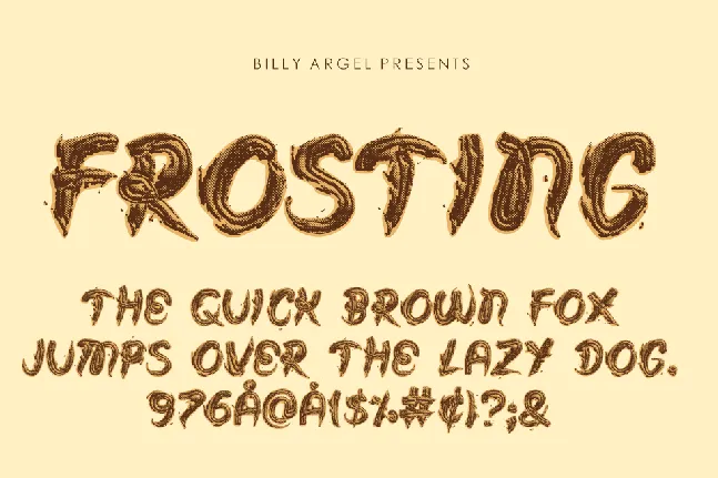 FROSTING BW PERSONAL USE font