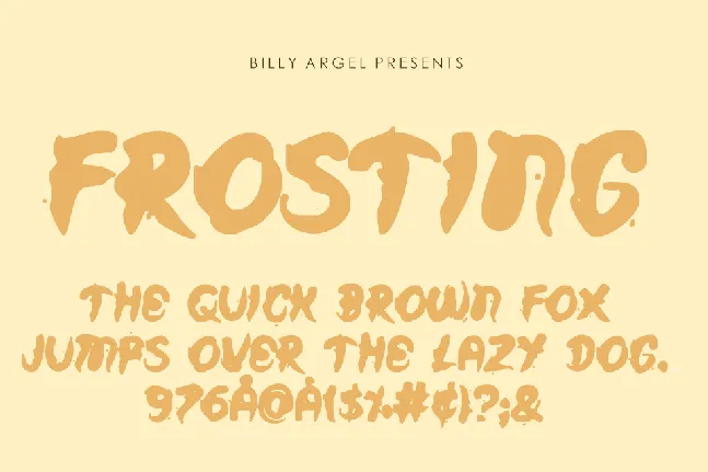 FROSTING BW PERSONAL USE font