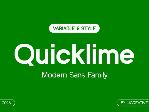 Quicklime font