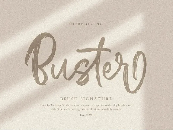 Buster font