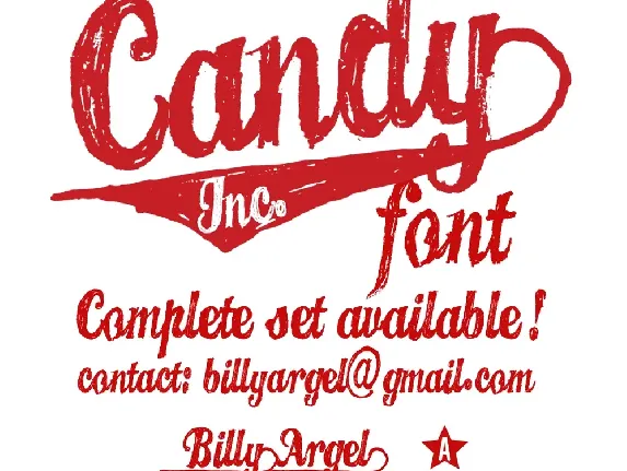 CANDY INC. font