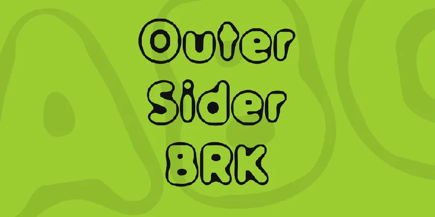 Outer Sider BRK font