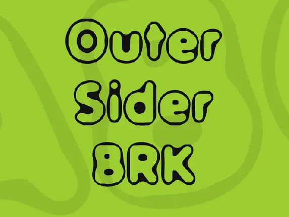 Outer Sider BRK font