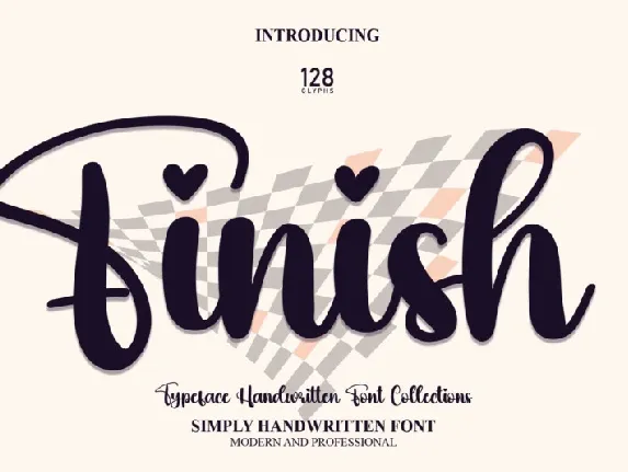 Finish Script font