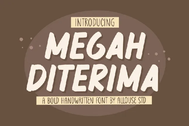 Megah Diterima font