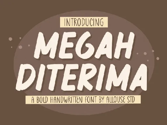 Megah Diterima font