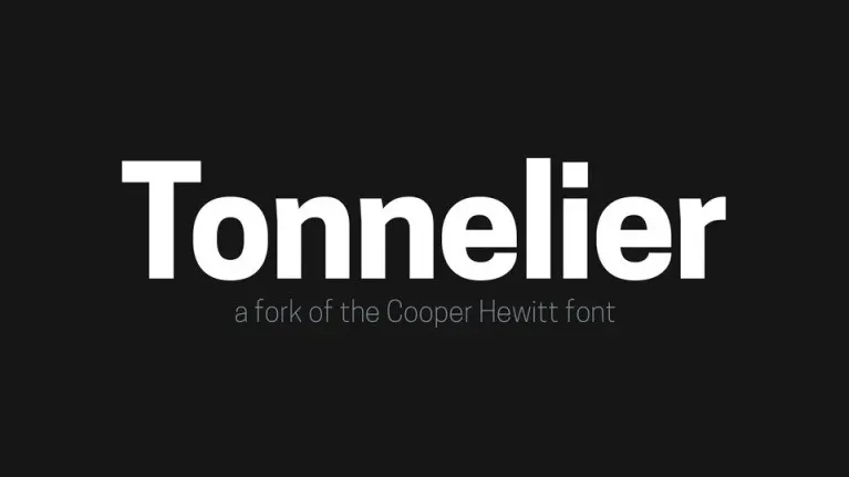 Tonnelier Family font