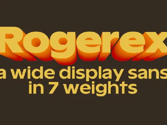 Rogerex font