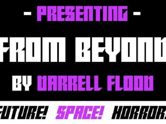 From Beyond Display font