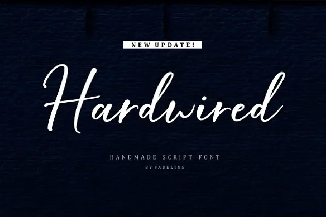 Hardwired Script font