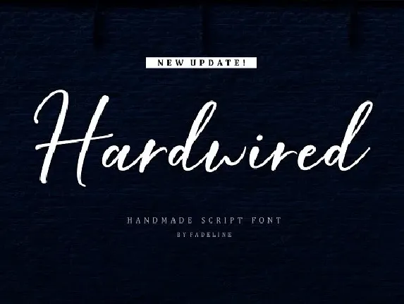 Hardwired Script font