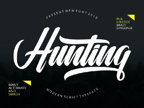 Hunting Script font