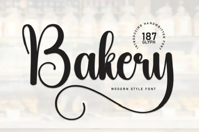 Bakery Script font