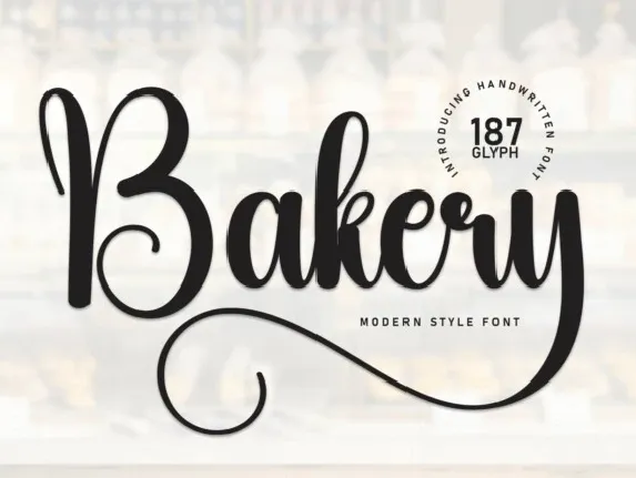 Bakery Script font