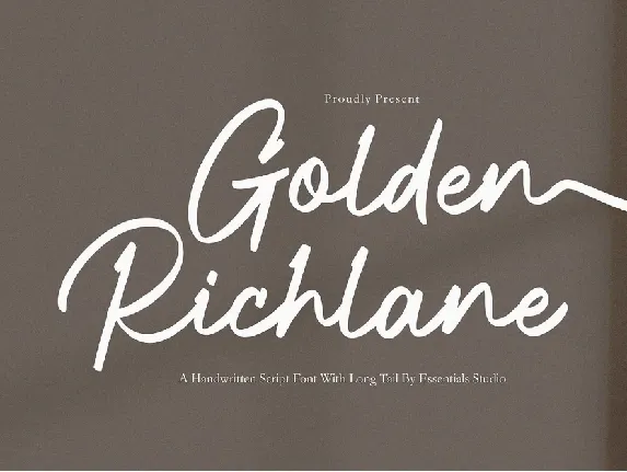 Golden Richlane font