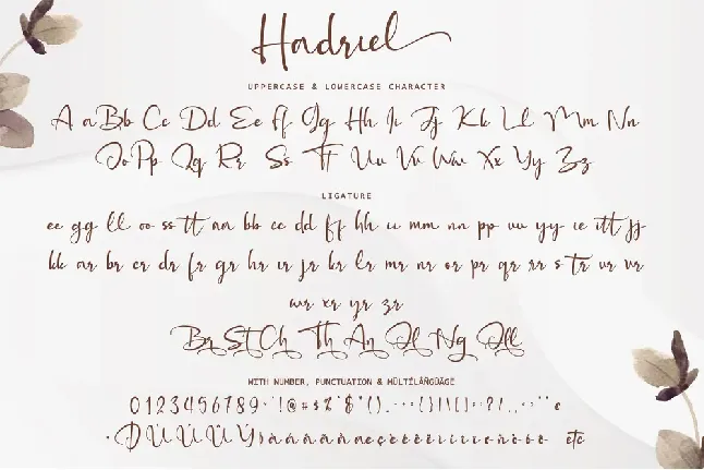 Hadriel font