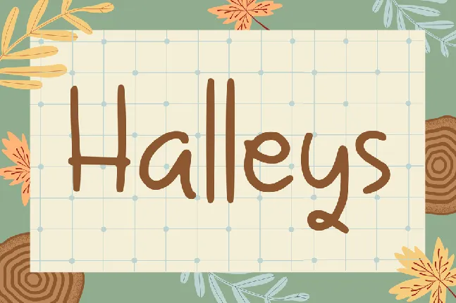 Halleys font