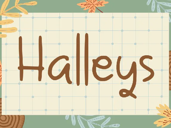 Halleys font