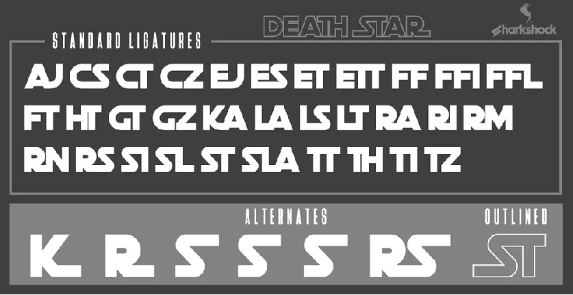 Death Star font