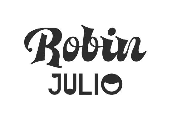 Robin Julio font