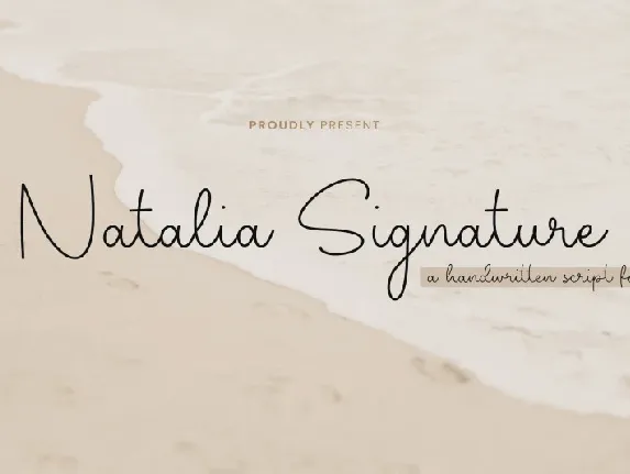 Natalia Signature font