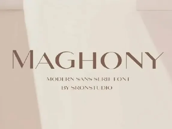 Maghony Sans Serif font