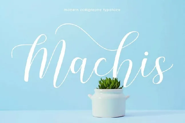 Machis Calligraphy font