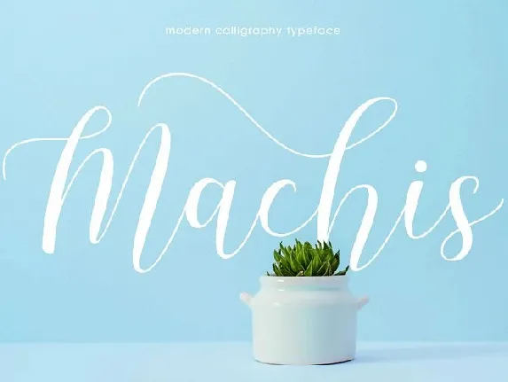 Machis Calligraphy font