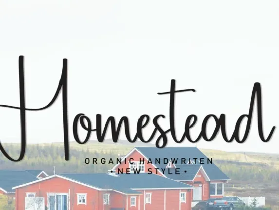 Homestead Script font